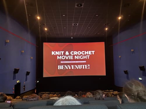 Customer photo review of KNITTING & CROCHET MOVIE NIGHT - MILANO - May 8