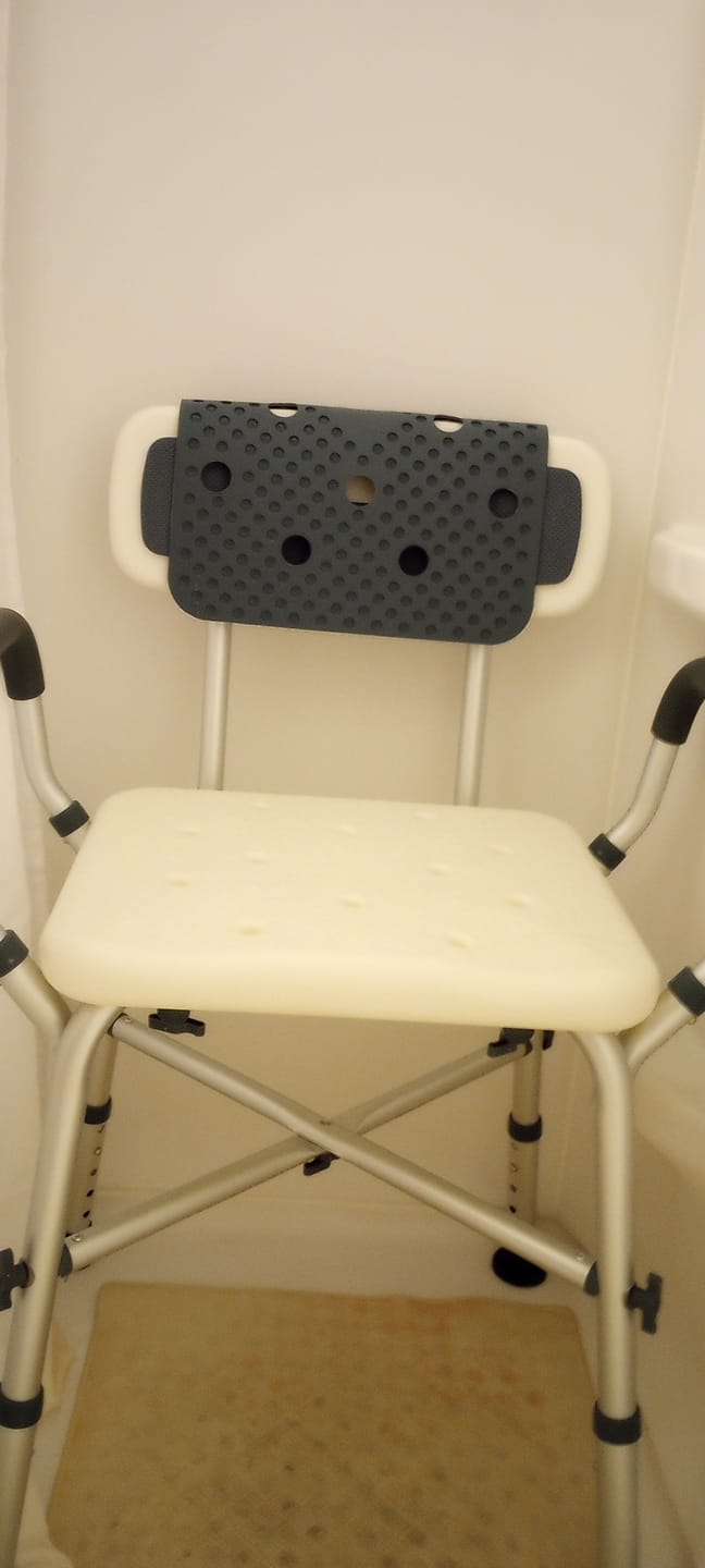 Customer photo review of Shower Chair (450lb)