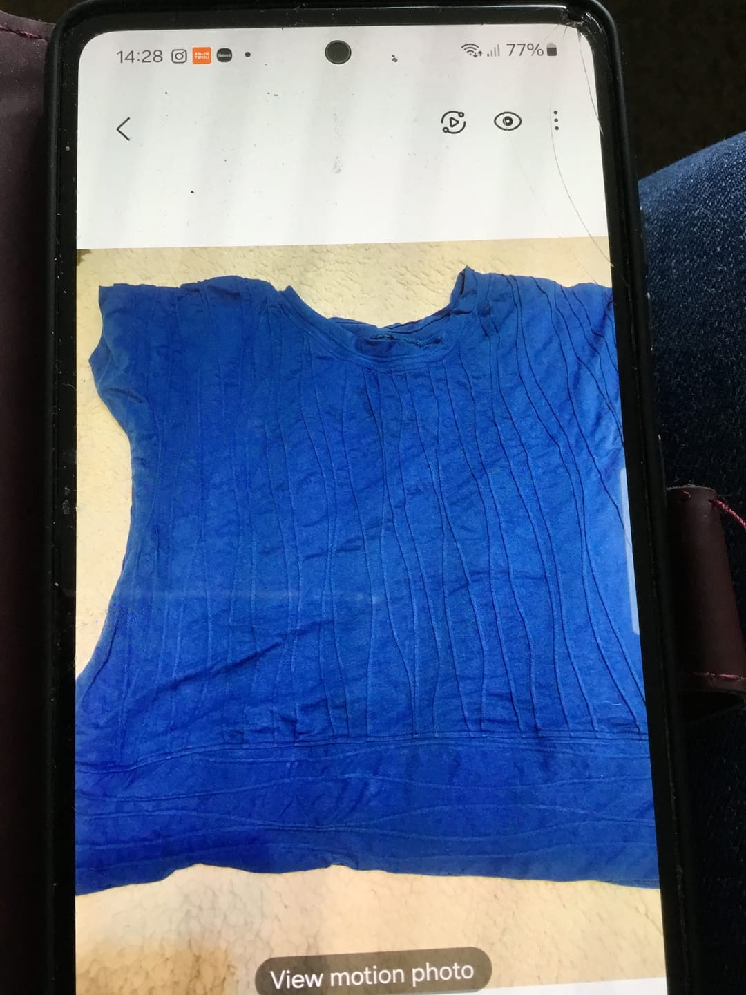 Customer photo review of Ribbed Viscose Jersey Fabric