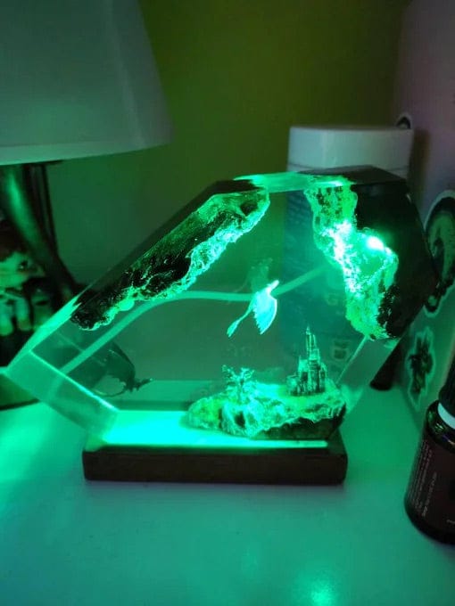 Customer photo review of Dragon Resin Lamp Magical Room Glow