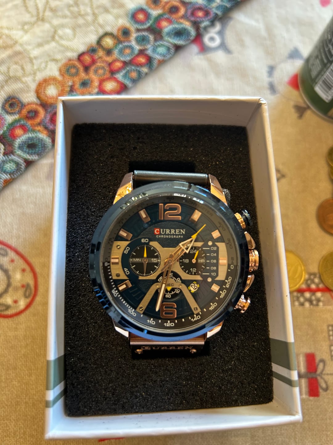 Customer photo review of Curren Galacticos® orologio uomo pelle