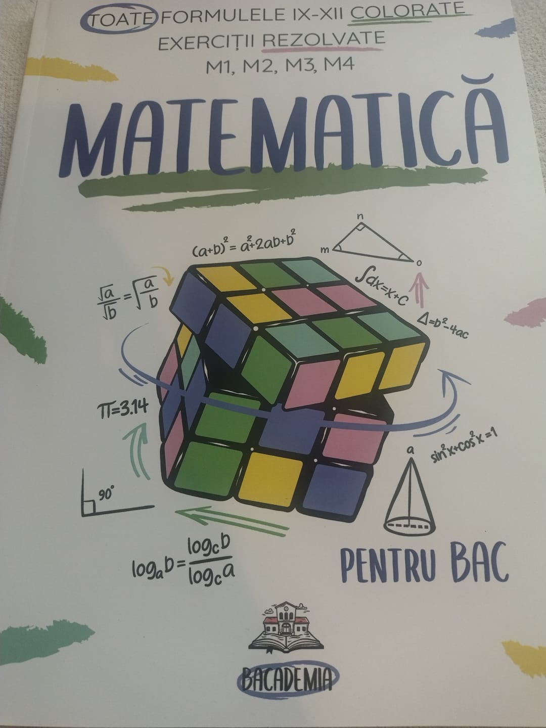 Customer photo review of Carte Matematică Bacalaureat (M1, M2, M3, M4) Bacademia