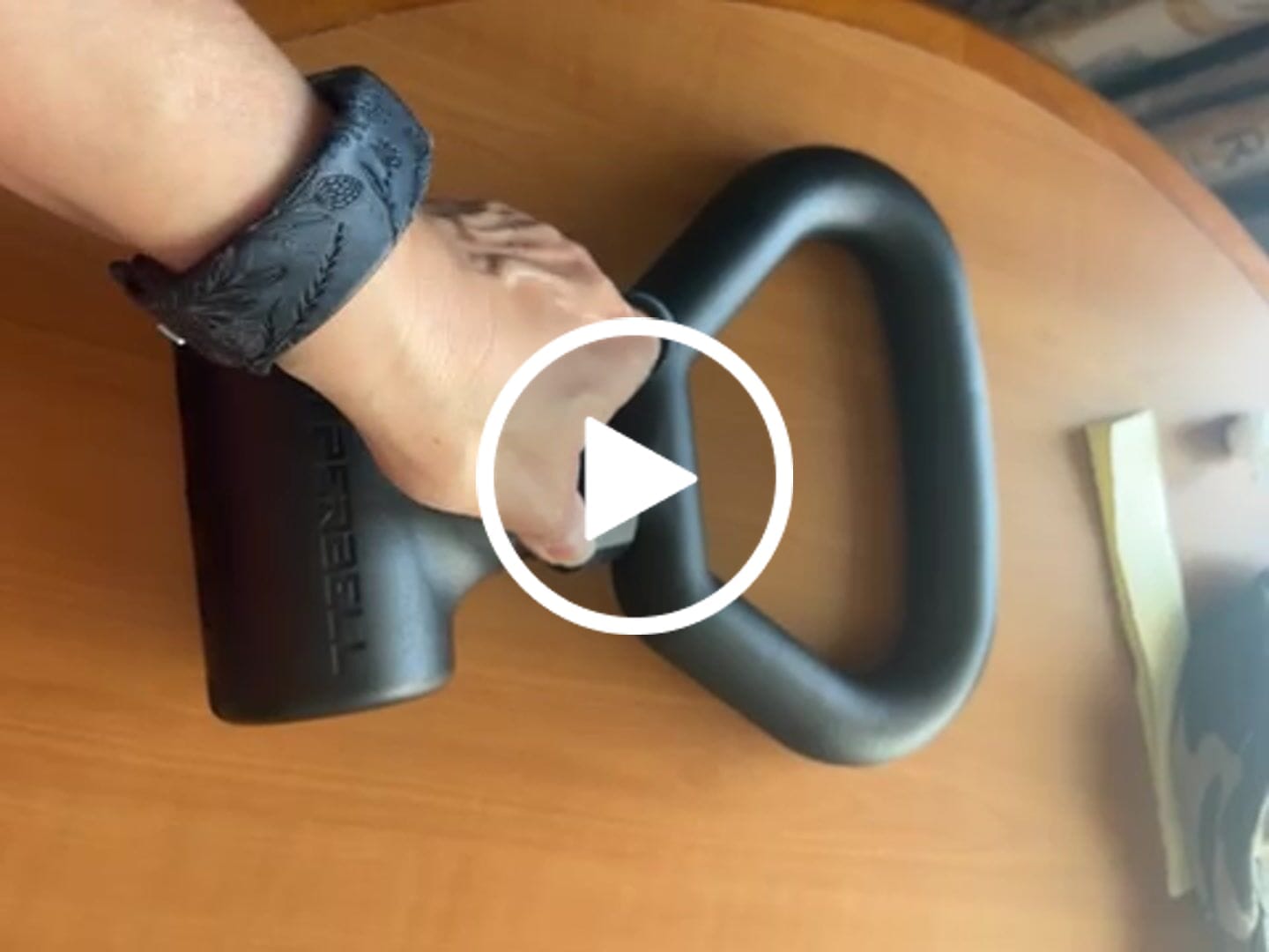 Customer video review of Hyperbell Kettlebell Grip