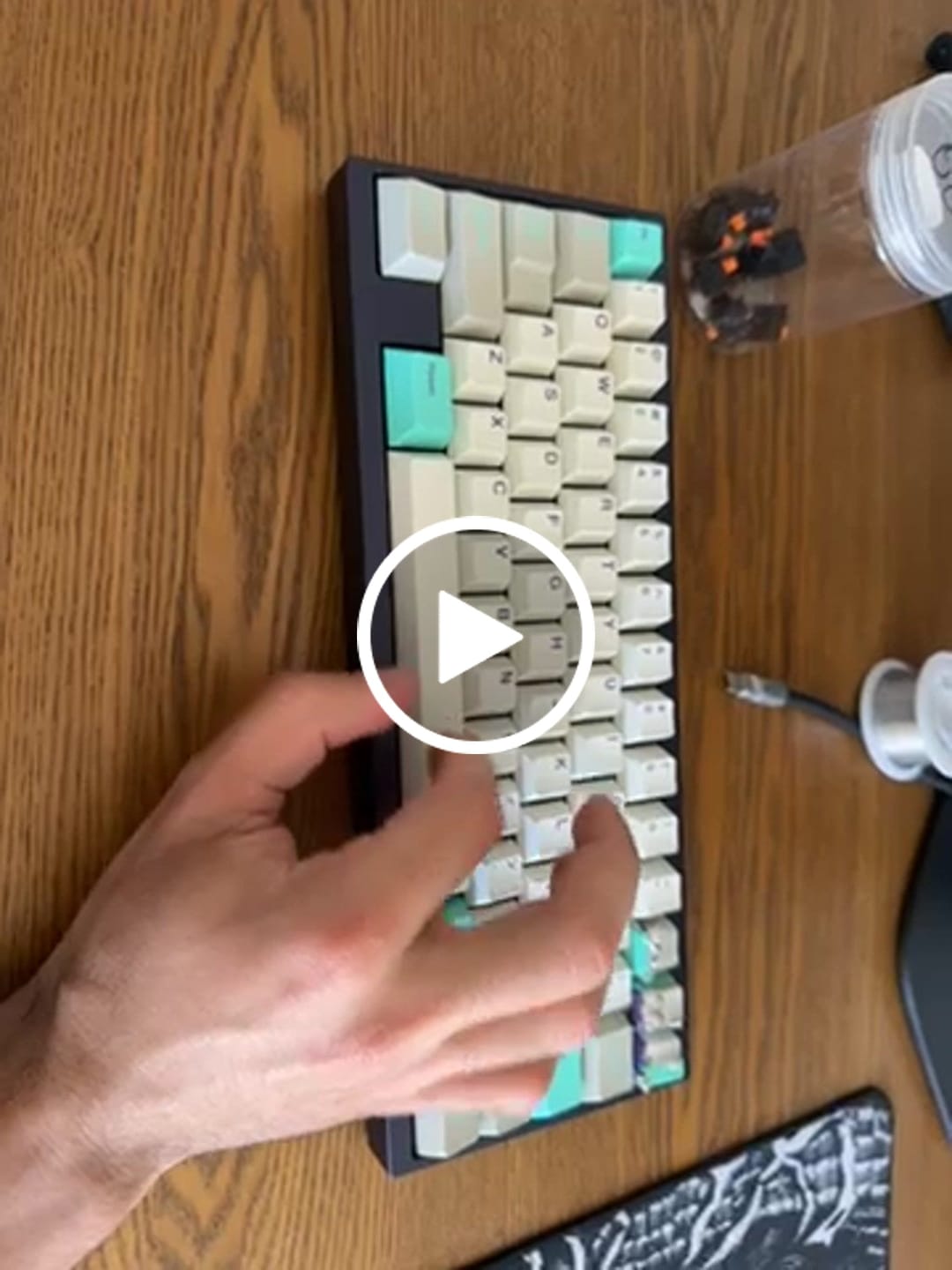 Customer video review of LUBED, FILMED, AND SPRING SWAPPED CHERRY MX SWITCHES (10PCS)