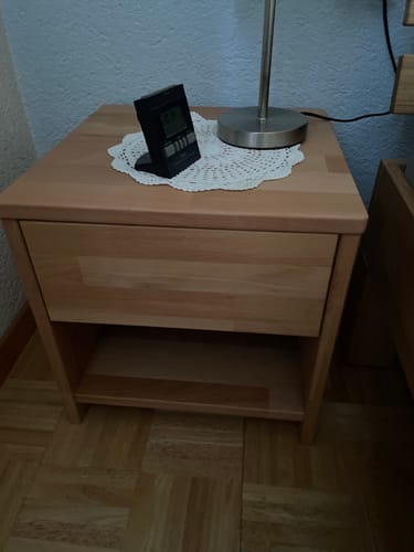 Customer photo review of Nachttisch Julia Buche