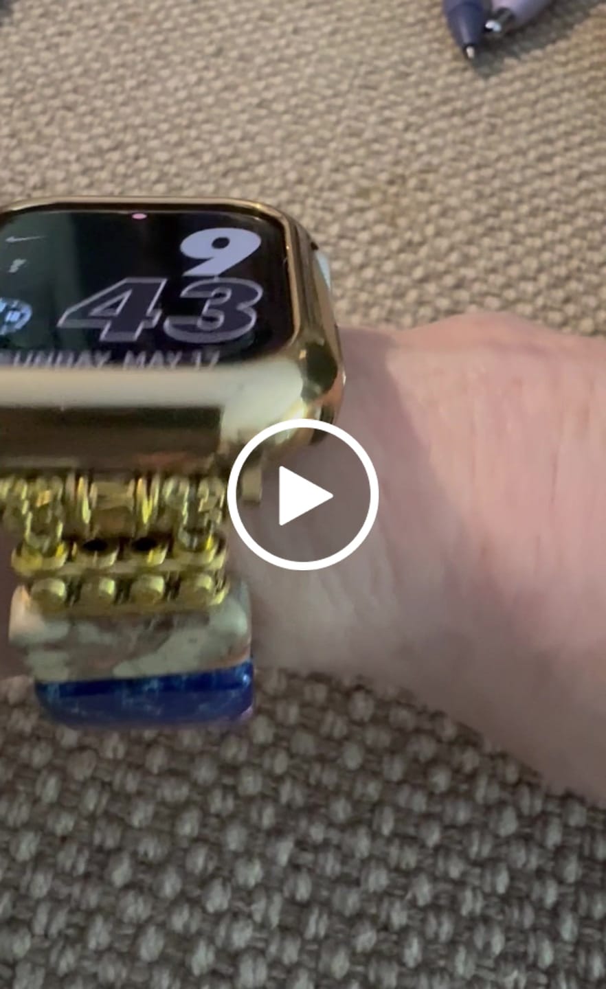 Customer video review of Chic Chakra Stretch Apple Watch Strap