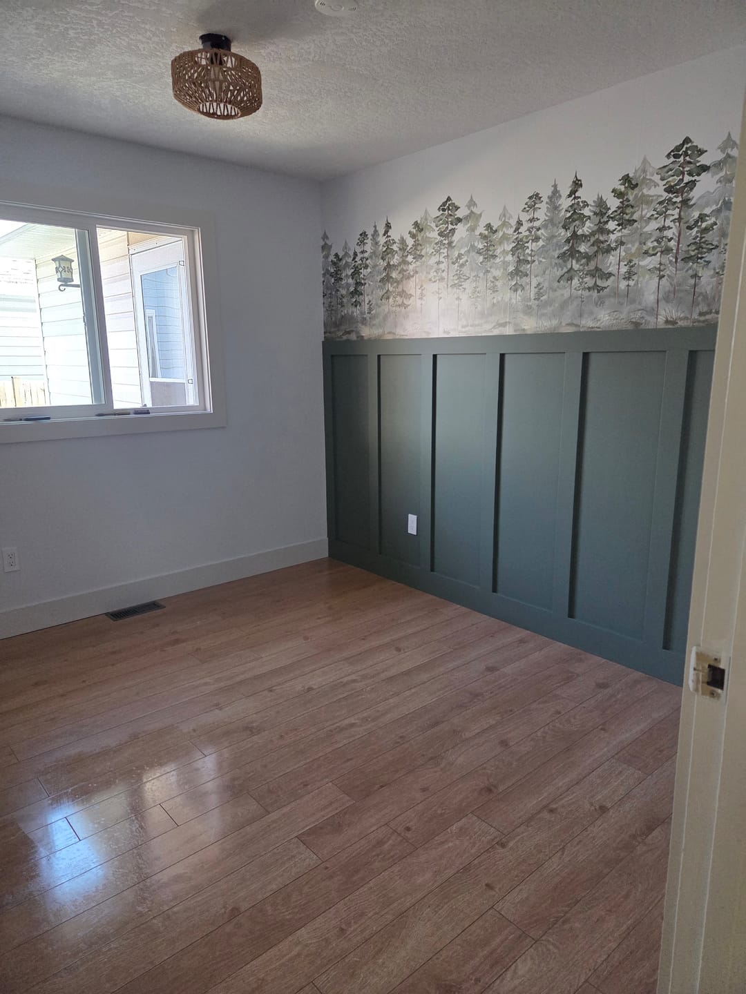 Customer photo review of Pine Tree Forest Wallpaper
