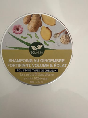 Customer photo review of Shampoing Solide Anti chute & Pousse de cheveux - ECLAMA