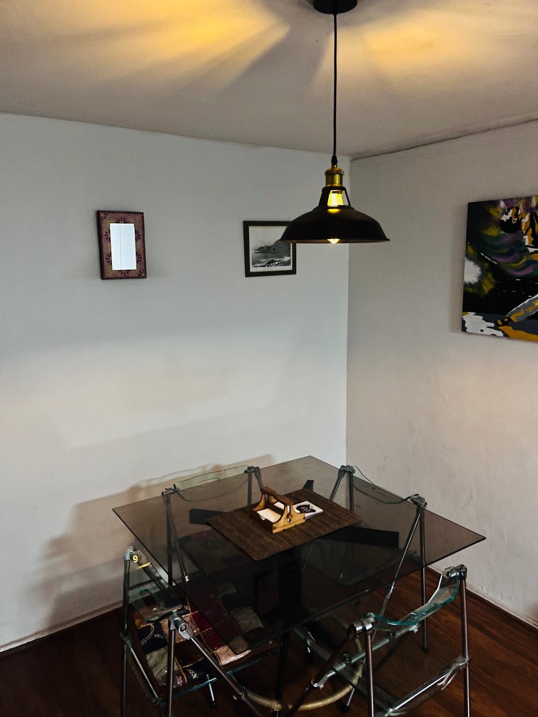Customer photo review of Lámpara Colgante Campana Loft - 1 m de Altura / Metal / Incluye Ampolleta
