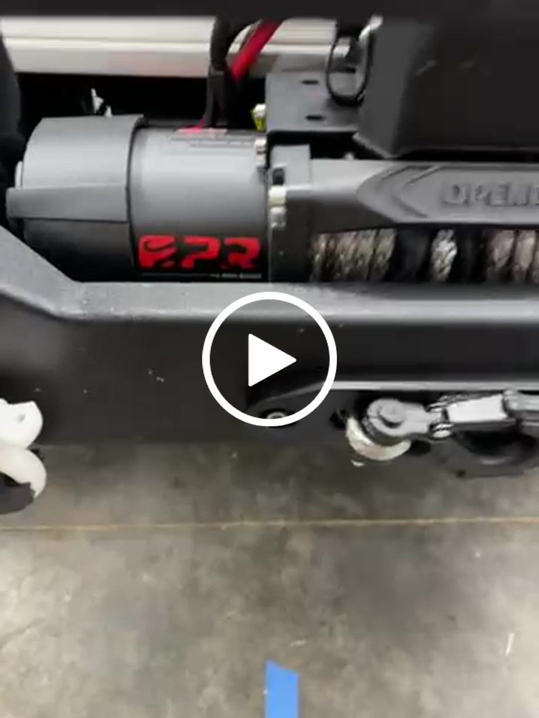 Customer video review of OPENROAD 12,000lbs Electric Winch with Synthetic Rope-Panther Series 3S
