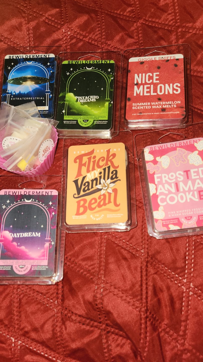 Customer photo review of Pistachio Dreams Wax Melts
