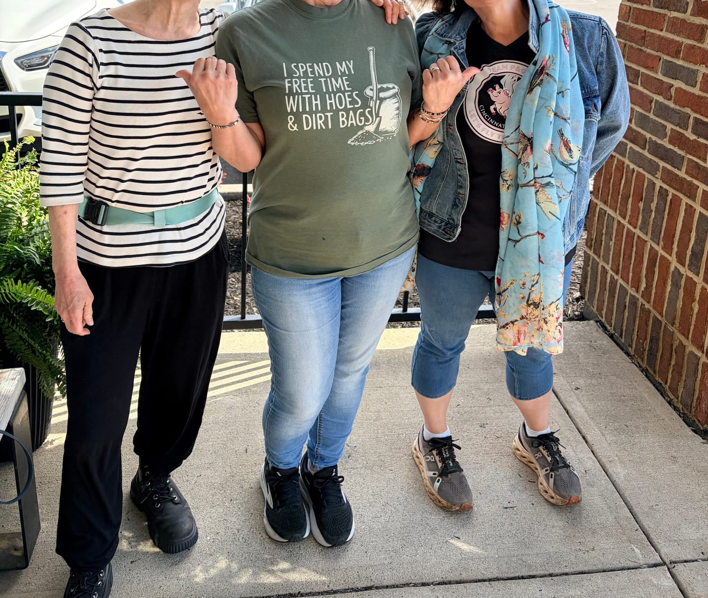 Customer photo review of Hoes & Dirt Bags T-shirt