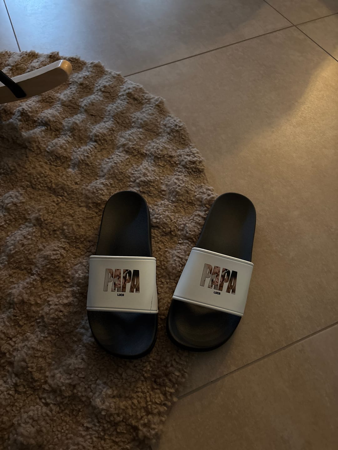 Customer photo review of Der Papa - Personalisierte Badeschlappen für Papa mit Fotoupload