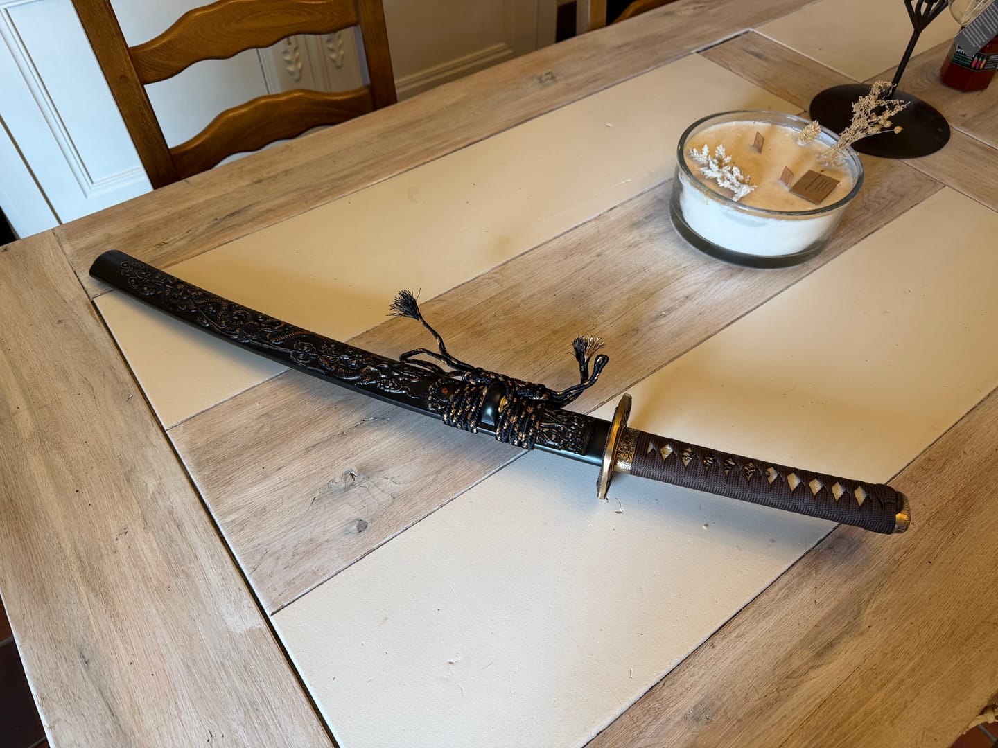 Customer photo review of Kokuryū Wakizashi 黒竜