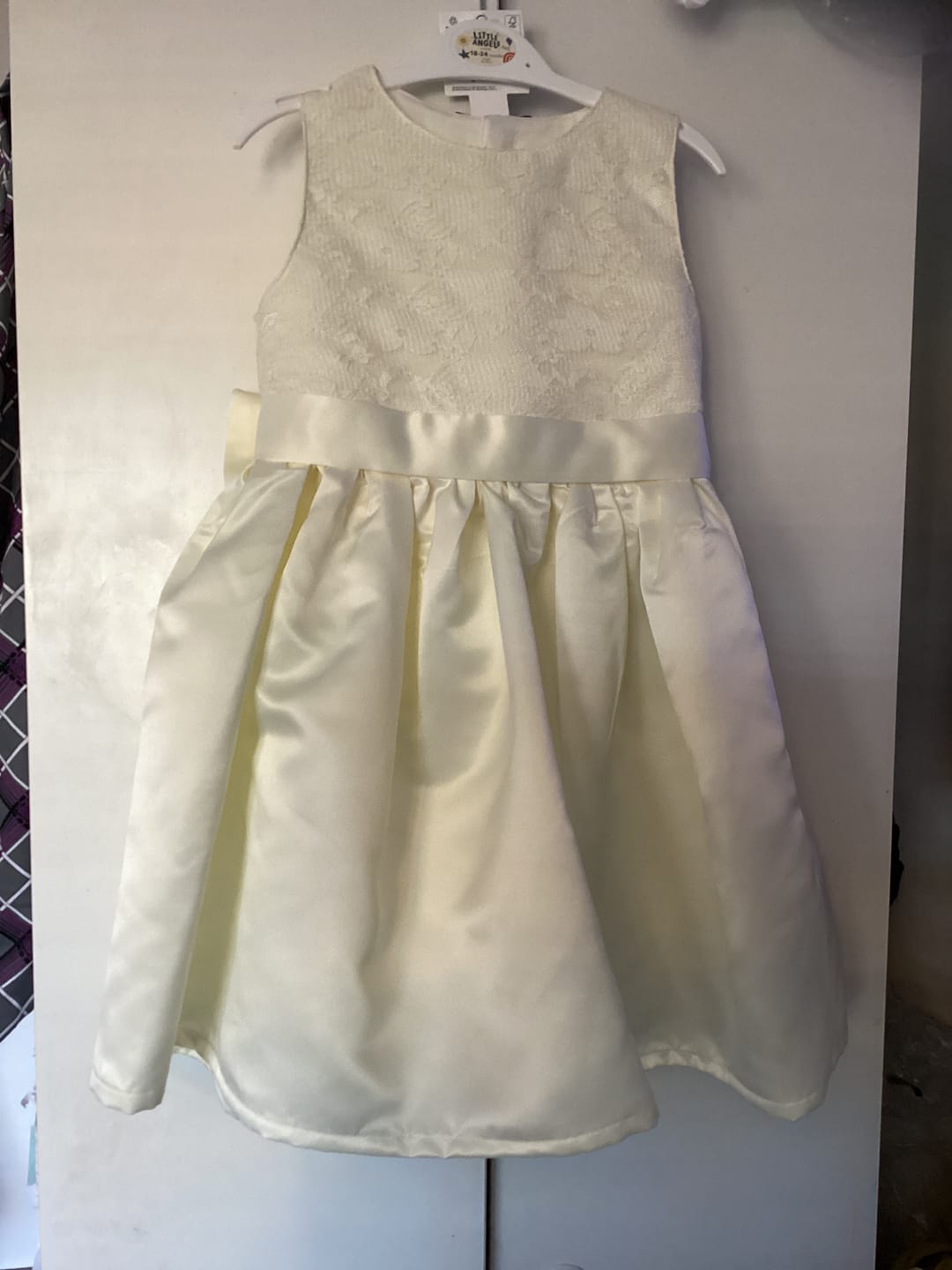 Customer photo review of Plain Duchess Satin Fabric