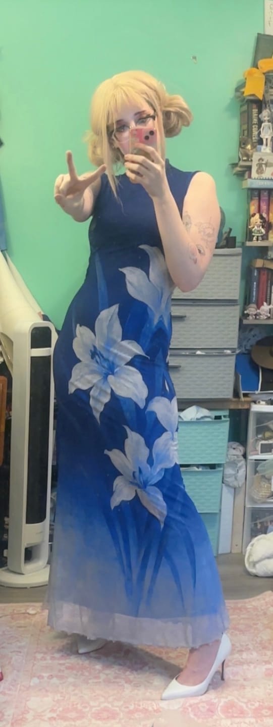 Customer photo review of Lan Ting 兰亭 Orchid Pavilion New Chinese Style Ombre Sleeveless Qipao