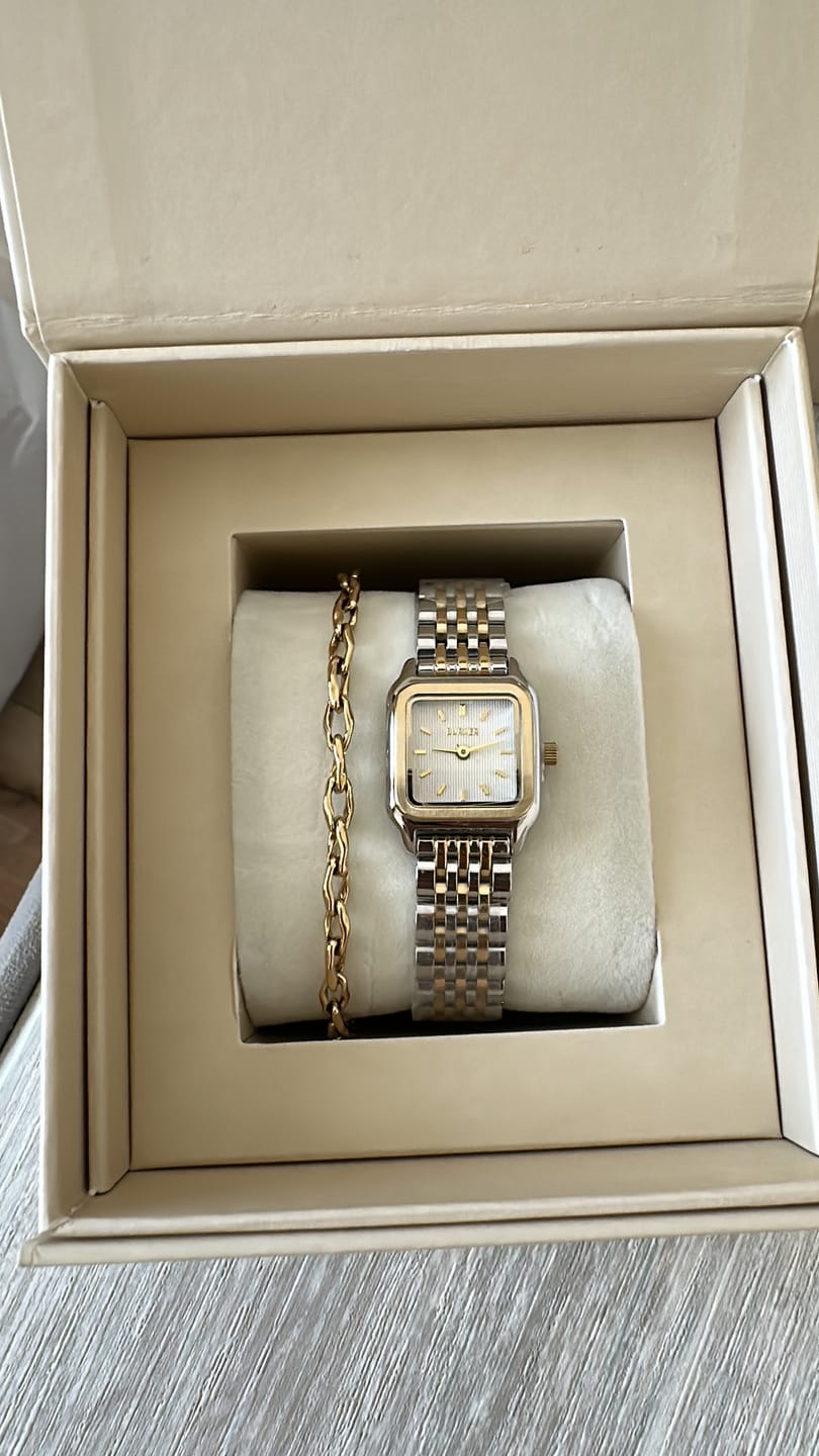 Customer photo review of Macy Petite Gold Silver