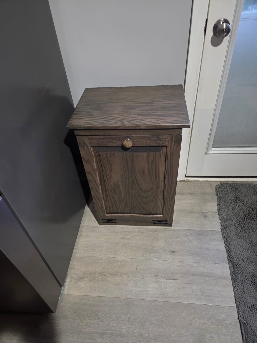 Customer photo review of Tilt Out Trash Bin without Drawer - Quick Ship