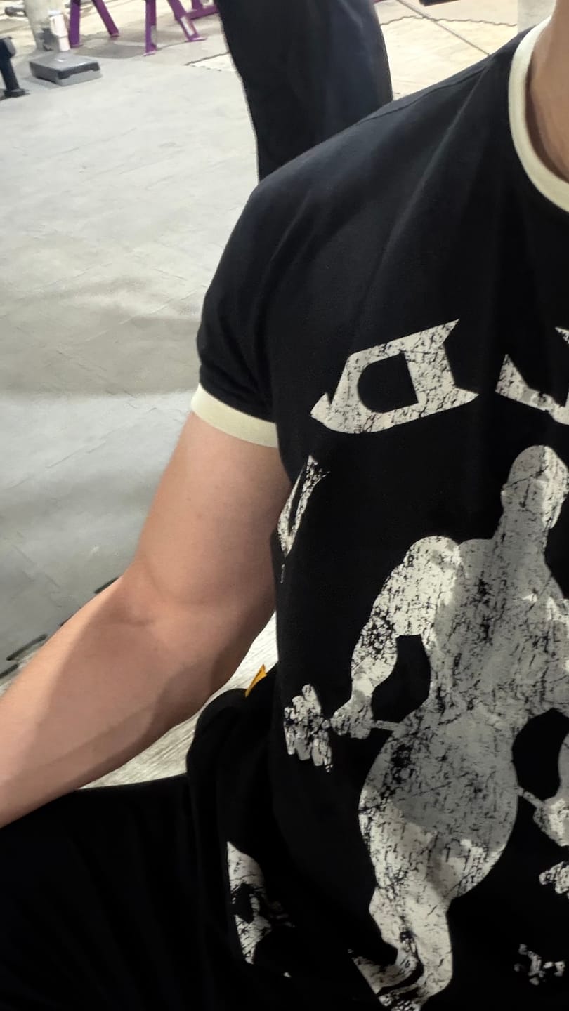 Customer photo review of 4009 - Golds Gym Ringer Tees