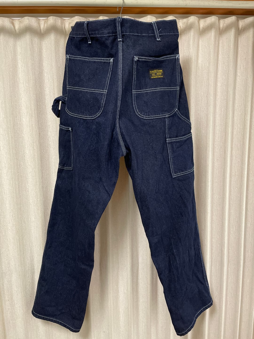 Customer photo review of 生デニム＆ストライプデニム2型選べる　マルチポケットワークパンツ