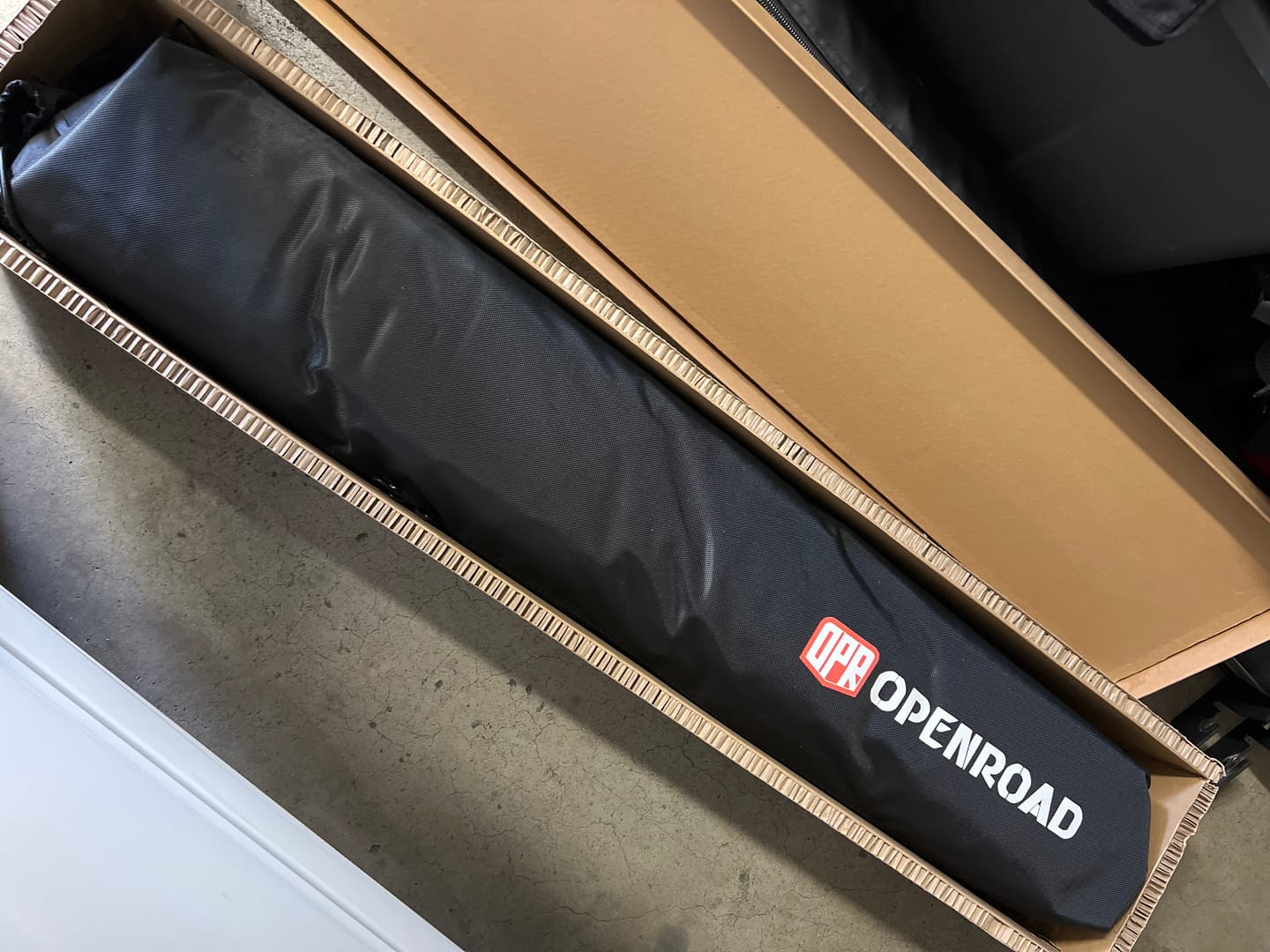 Customer photo review of OPENROAD Quick-Open Overland Shower/Privacy Awning V2