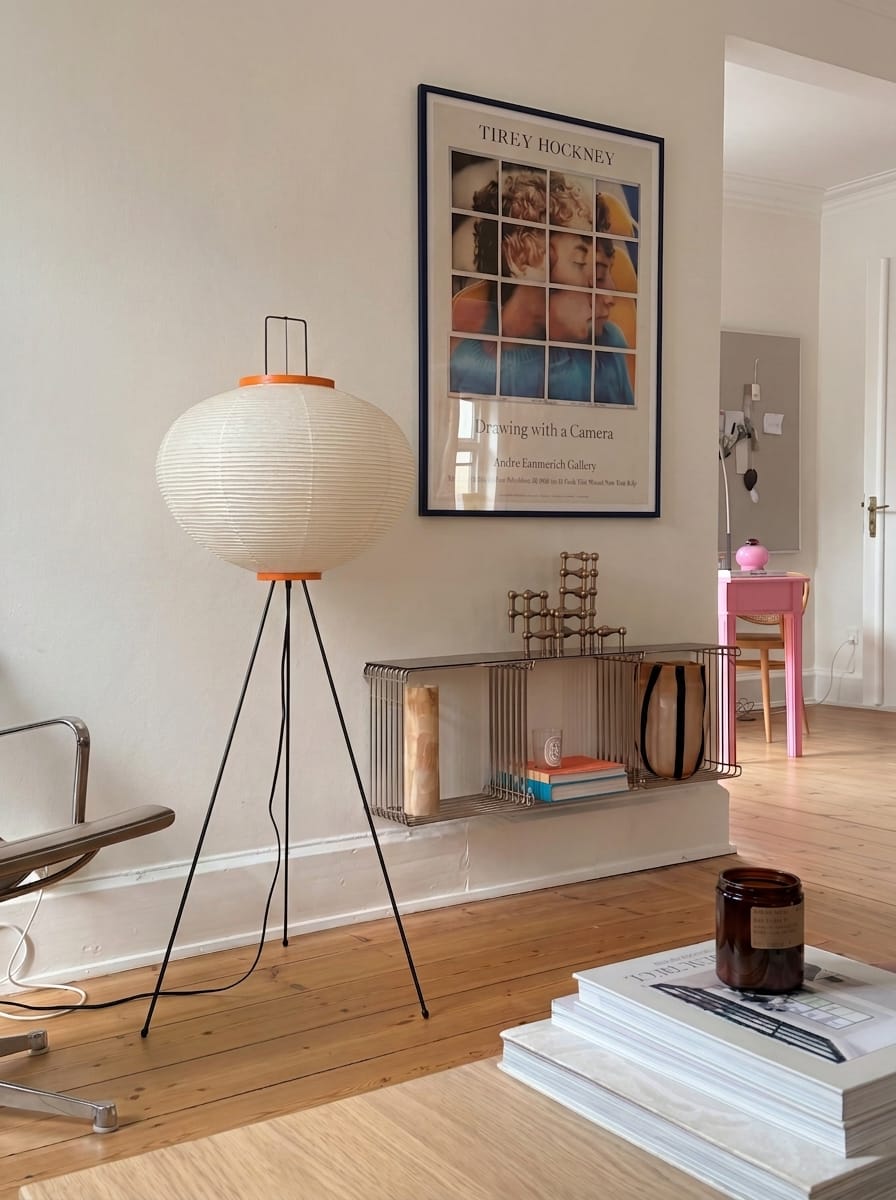 Avis client illustré d'une photo : lampadaire « Rice Paper »