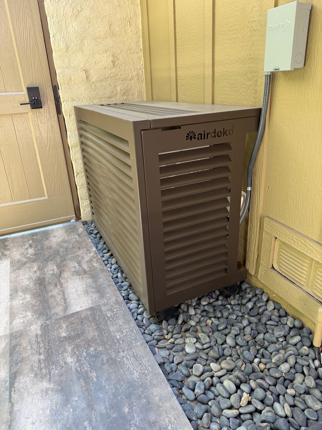 Customer photo review of Mini-Split AC Cover - Bronze