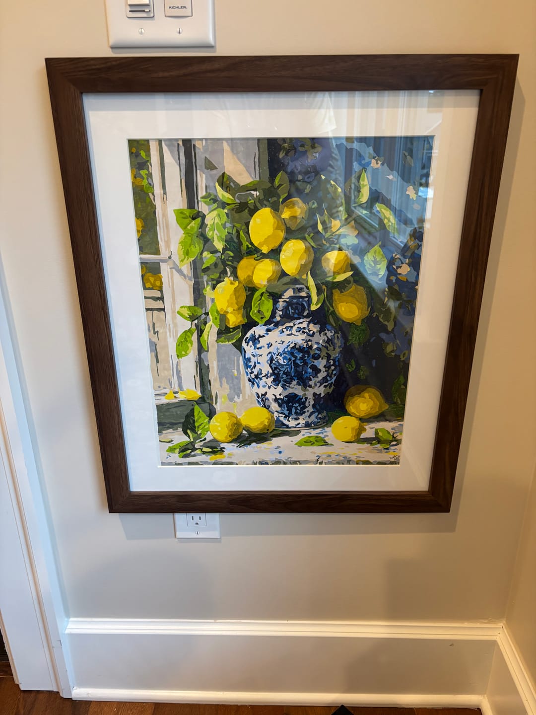 Customer photo review of Lemon bouquet | Paint by Number