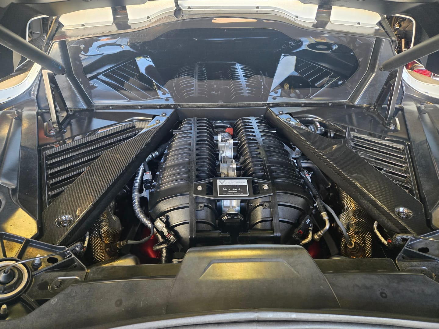 Customer photo review of C8 Corvette Real Carbon Fiber Engine Bay Side Panels | Direct Replacement (Stingray & Z06 Coupe)
