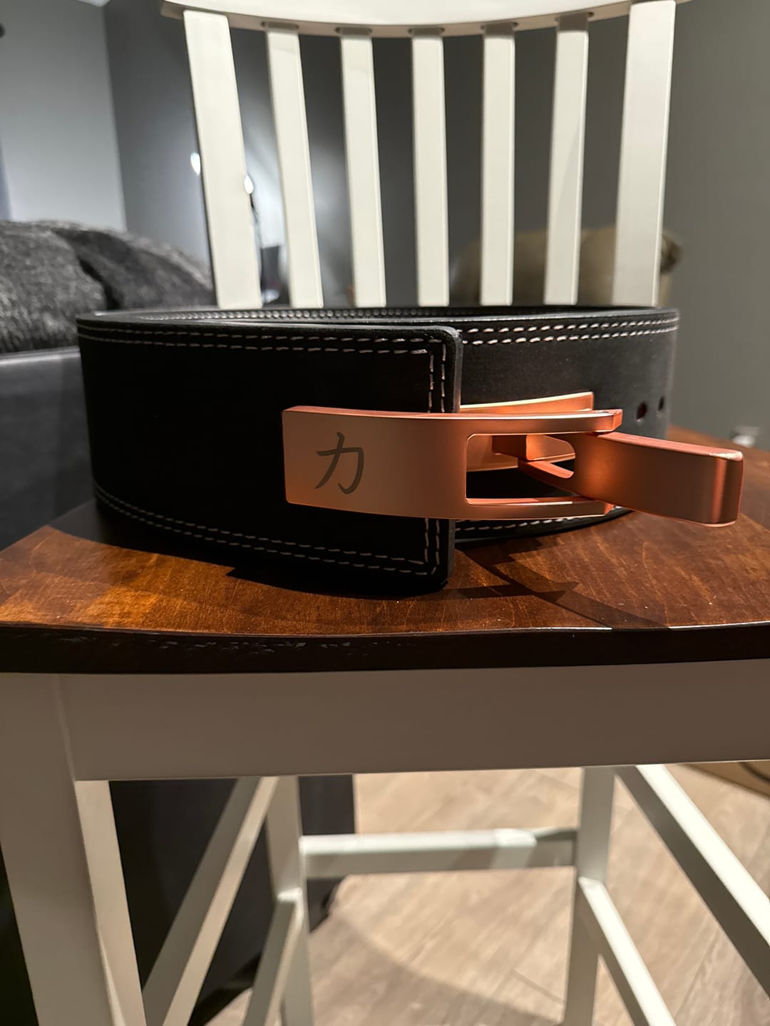 Customer photo review of 10MM Lever Belt - Black