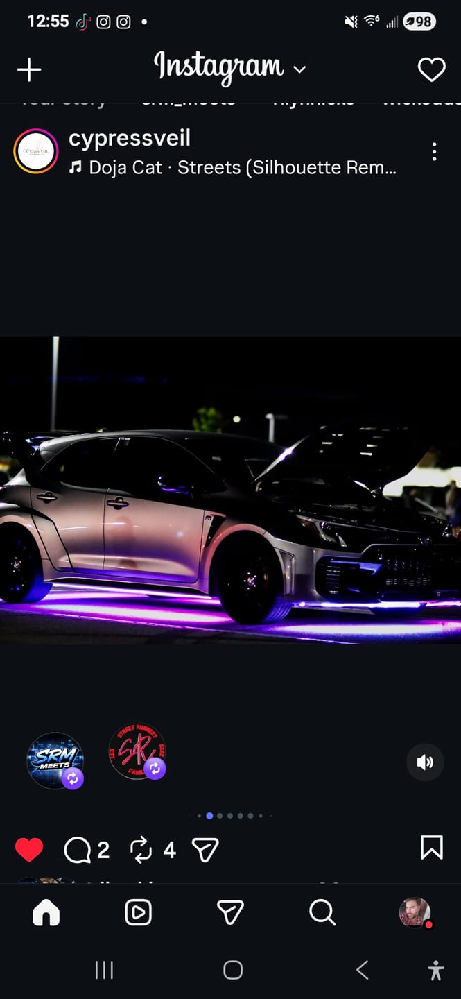 Customer photo review of ELGlow® PRO Universal Car Underglow Kit