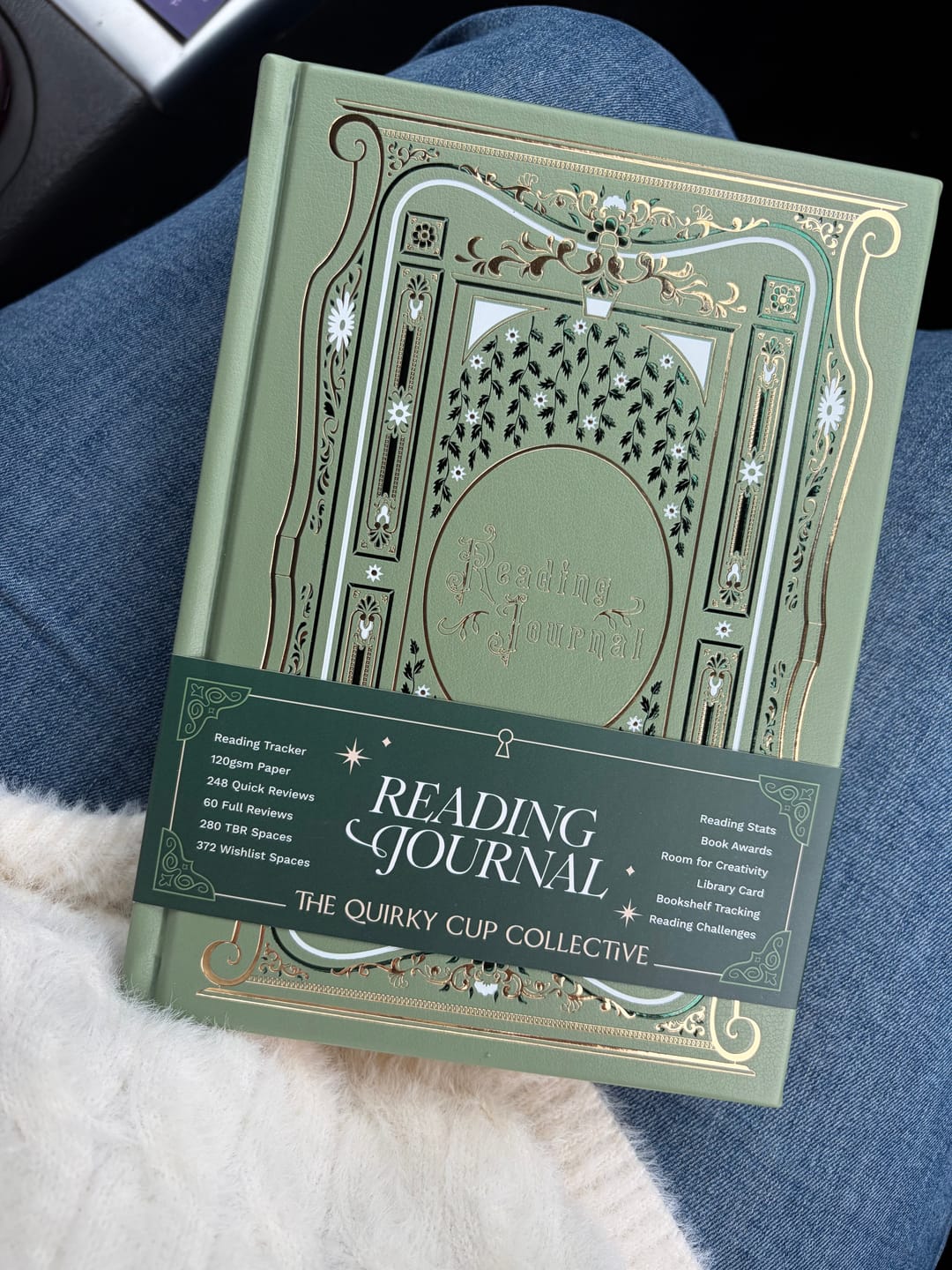 Customer photo review of Reading Journal - Sage