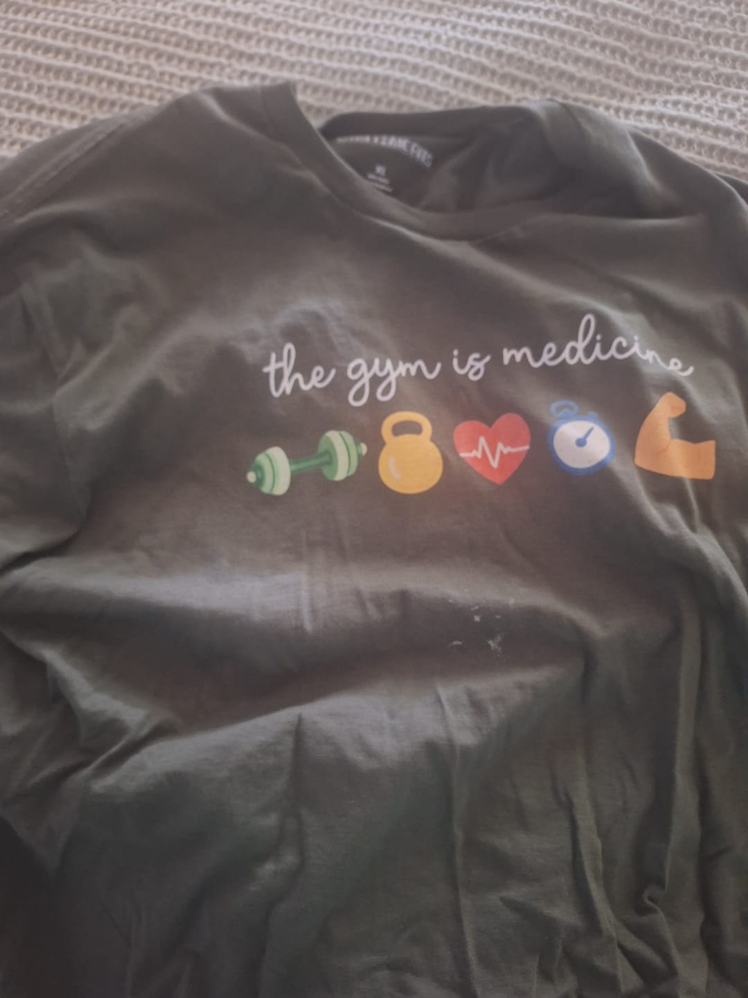Customer photo review of Gym Medicine T-Shirt