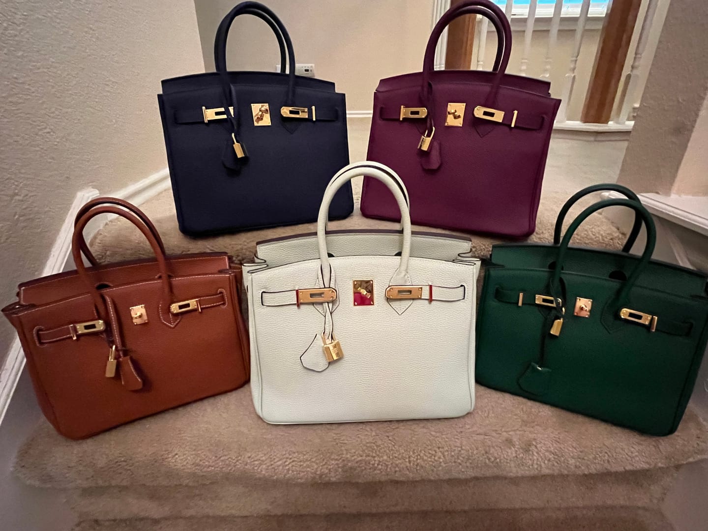 Customer photo review of LALUVA Warkin Bags Genuine Leather