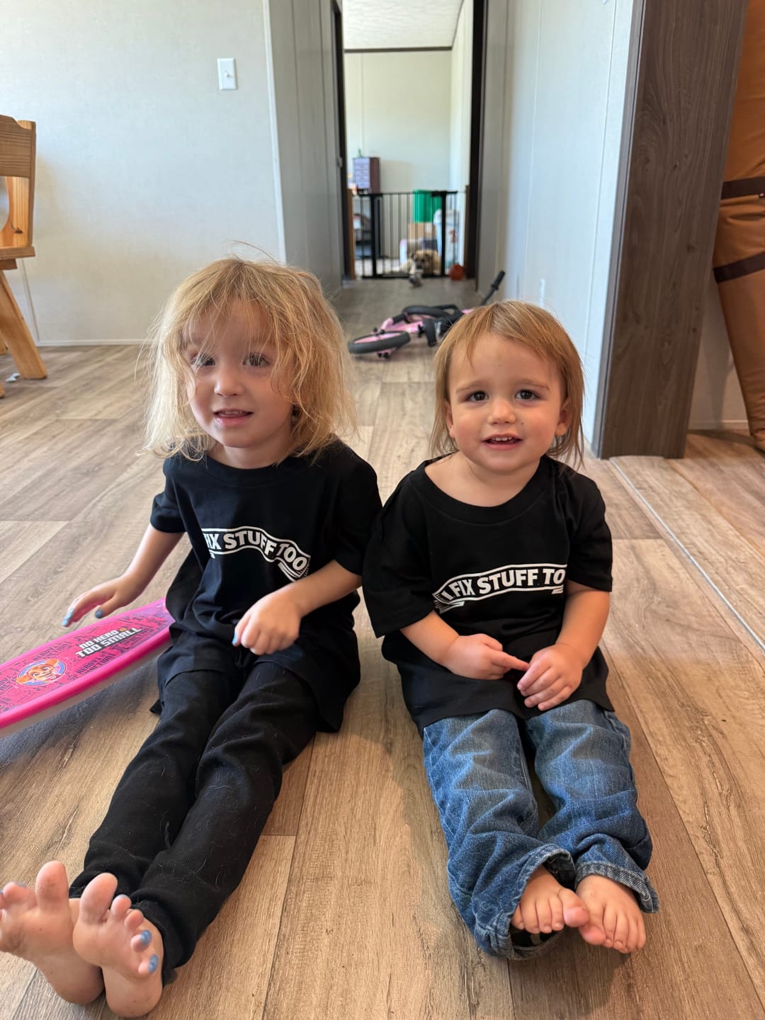 Customer photo review of Youth Tee - Little Fixer Tee