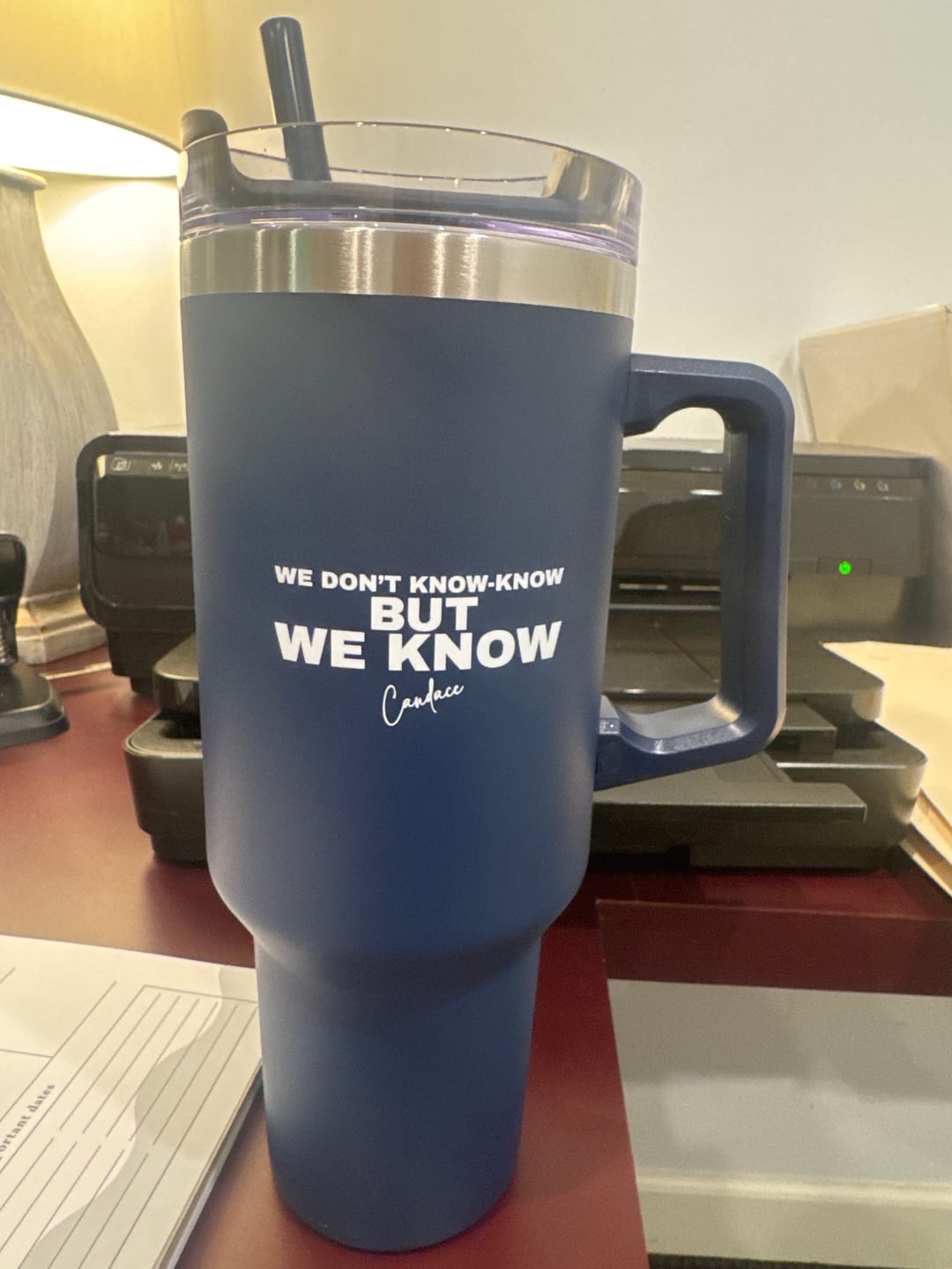 Customer photo review of WE KNOW STANDACE CUP