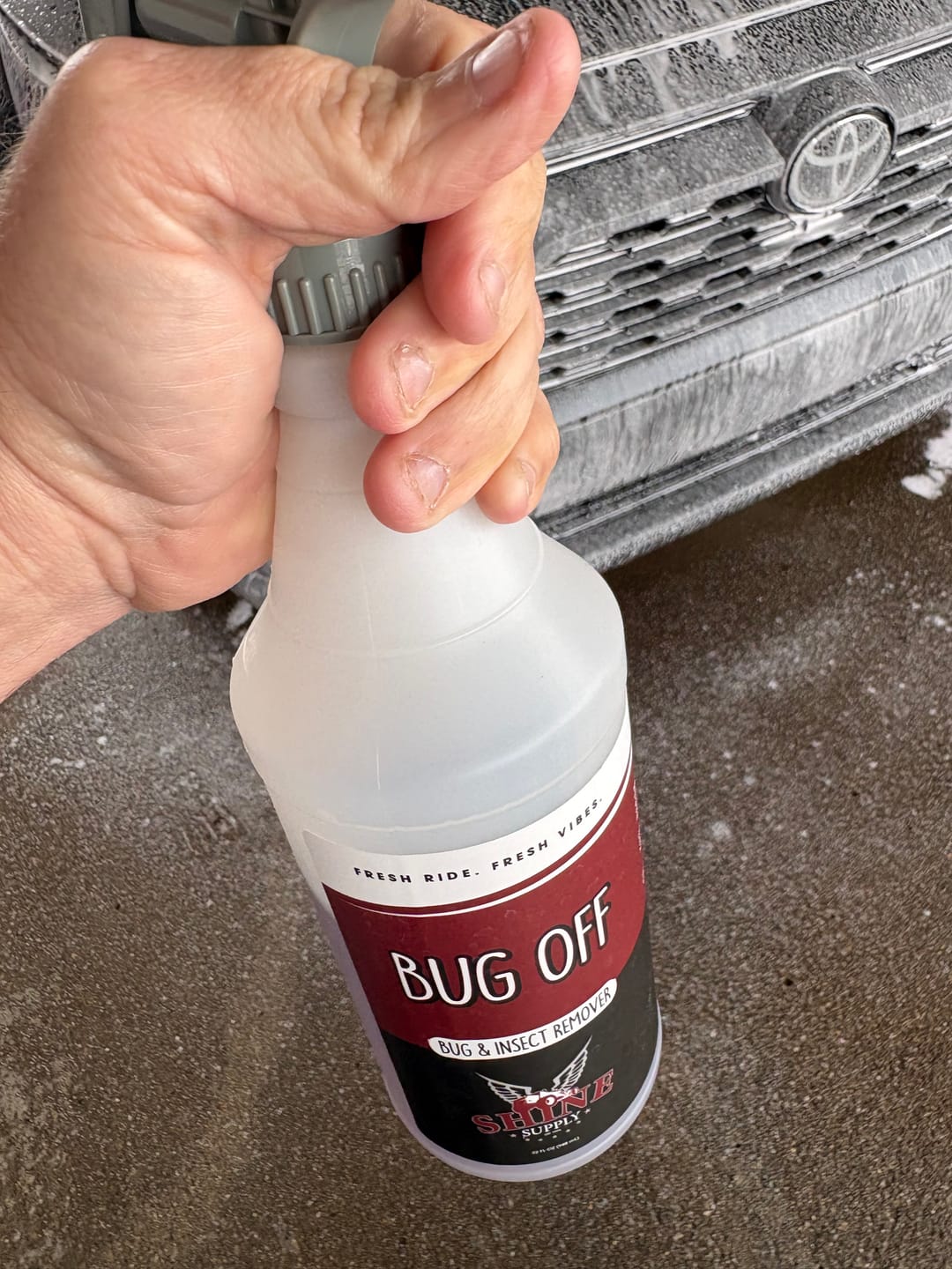 Customer photo review of Shine Supply 32oz. Labels