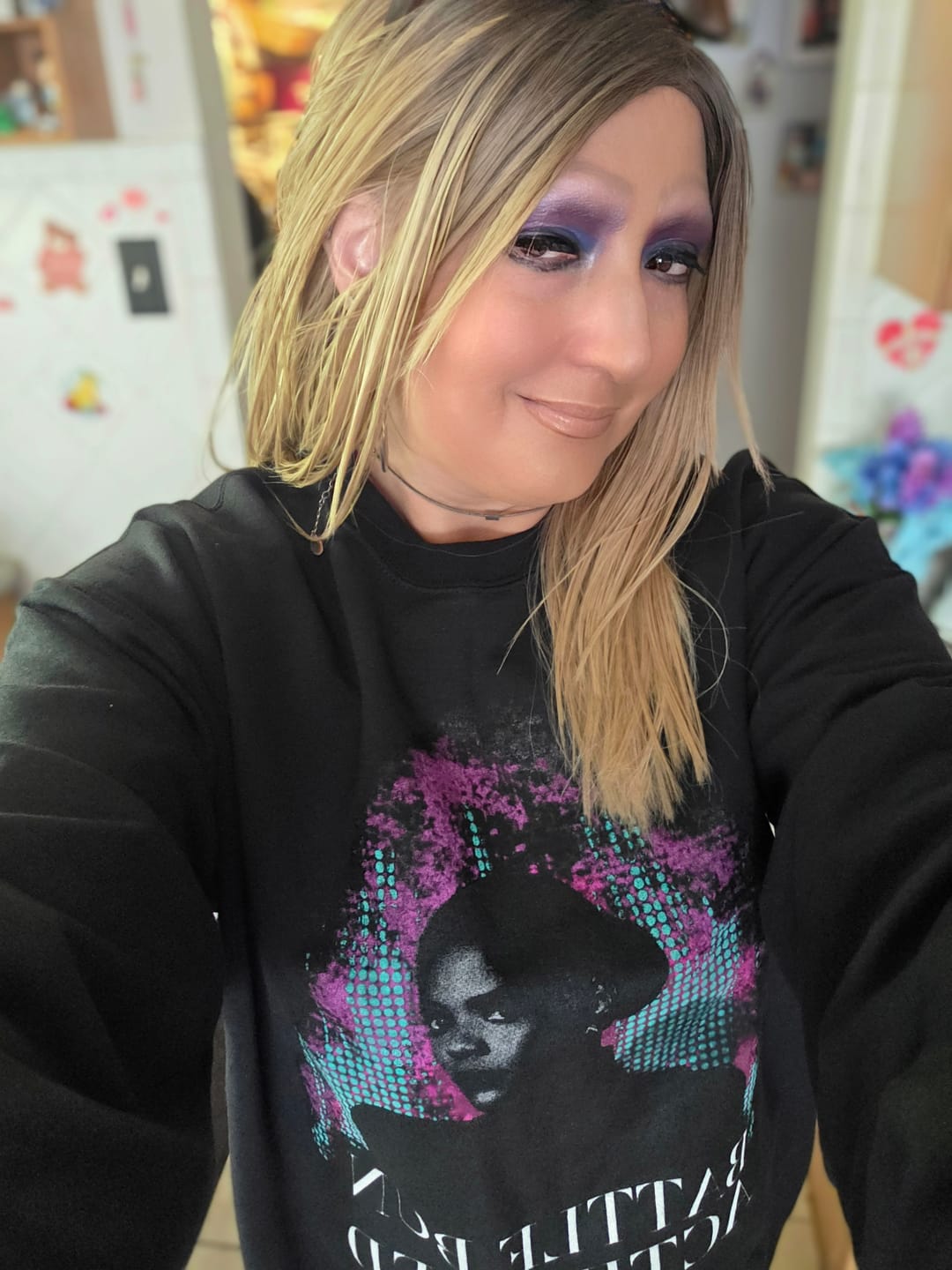 Customer photo review of Battle Bun Activated Crewneck