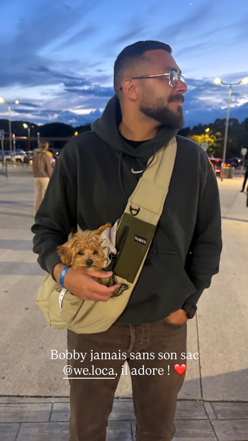 Customer photo review of Sac de transport en bandoulière vert