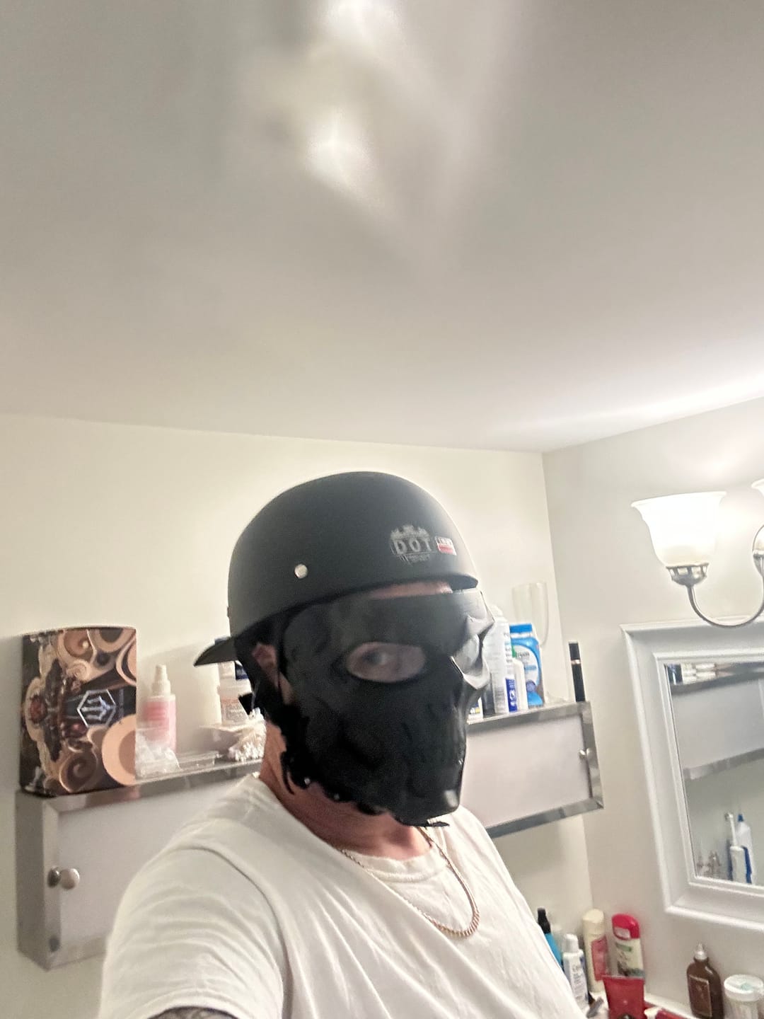Customer photo review of Baseball Cap STYLE  DOT Motorcycle Helmet