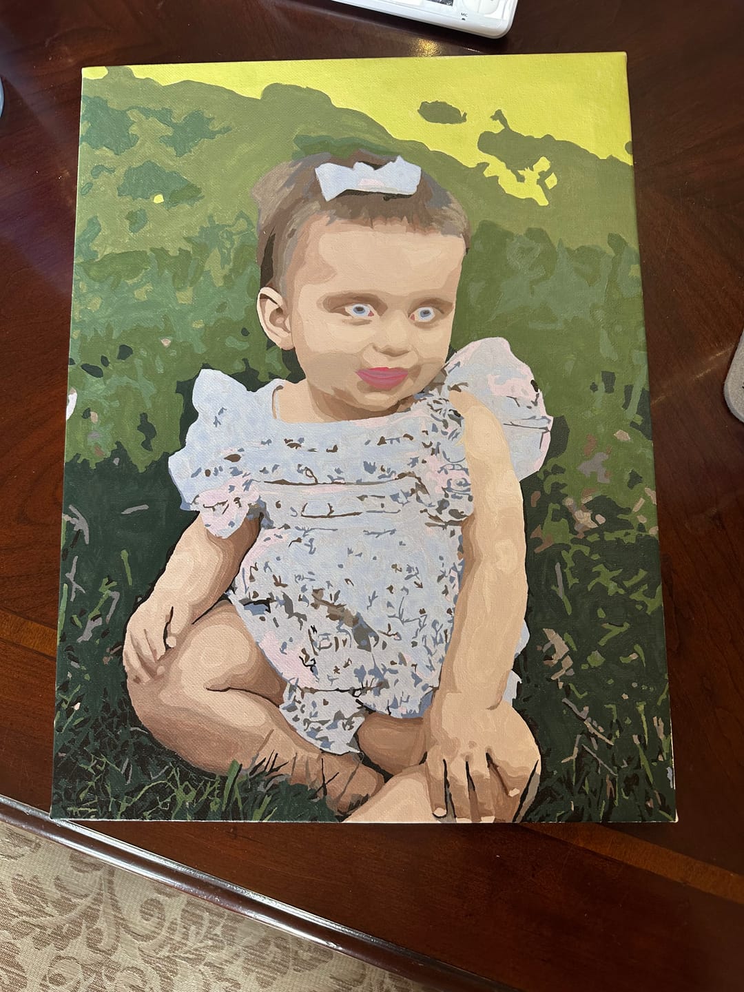 Customer photo review of Custom Paint By Numbers Kit