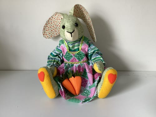 Customer photo review of Memory Bunny PDF Pattern