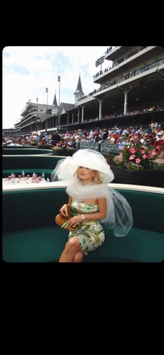 Customer photo review of UK Made Sinamay Wide Down Brim Hat Base 48x42cm - HA098