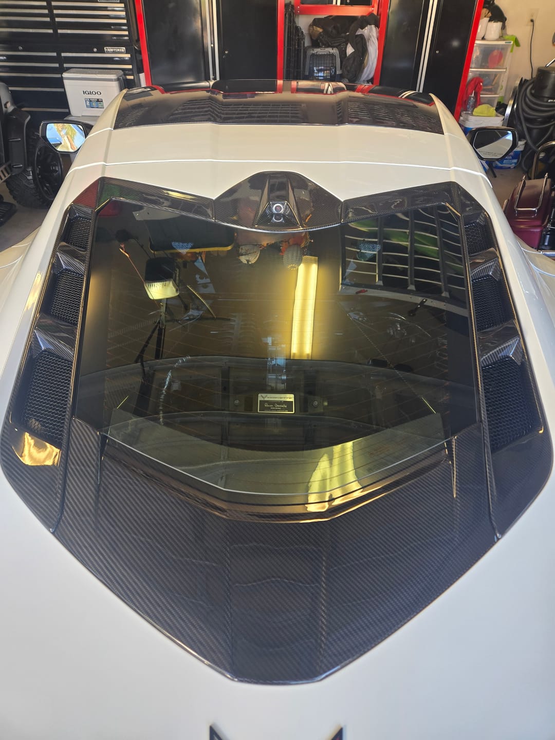 Customer photo review of C8 Corvette Carbon Fiber Rear Camera Decklid Housing Trim Cover | Exterior Upgrade (2020–2026 Coupe)