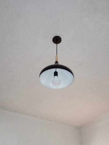 Customer photo review of Lámpara Colgante De Techo Nórdica Metal Madera De Diseño