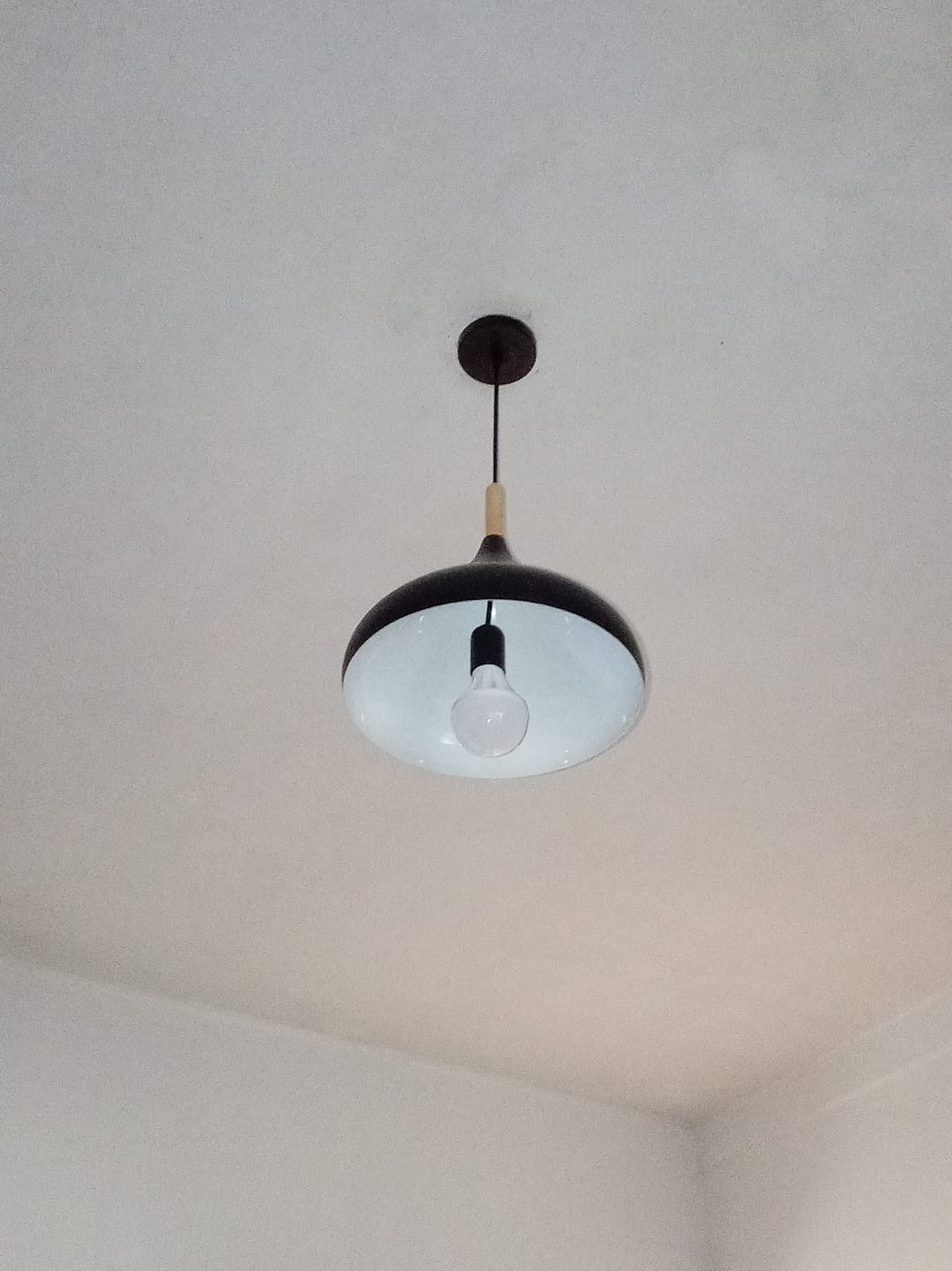 Customer photo review of Lámpara Colgante De Techo Nórdica Metal Madera De Diseño