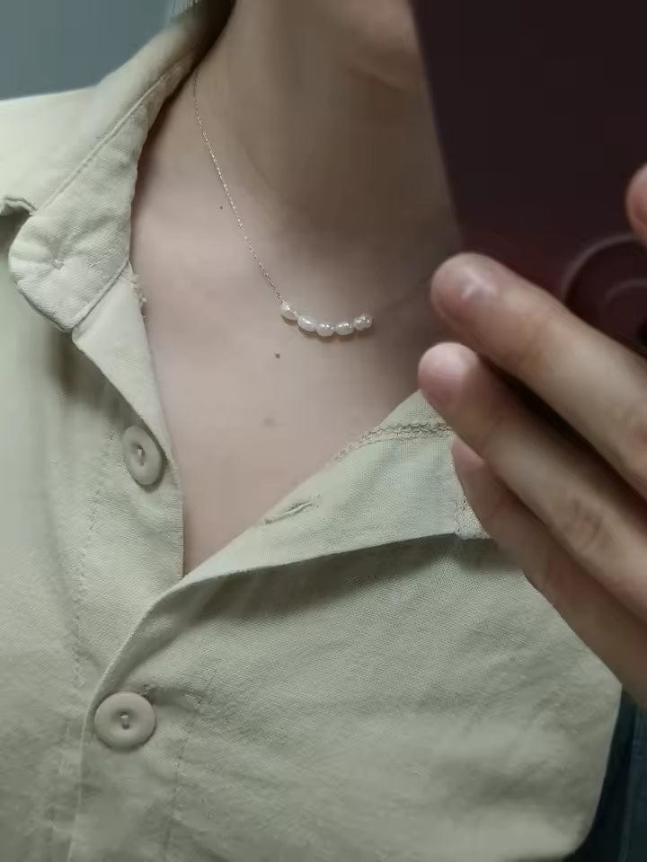 Customer photo review of Siena Pearl Necklace