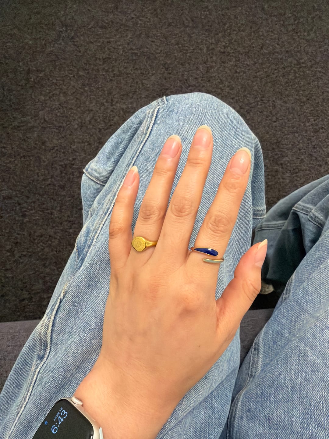 Customer photo review of Safira Blue Wrap Ring