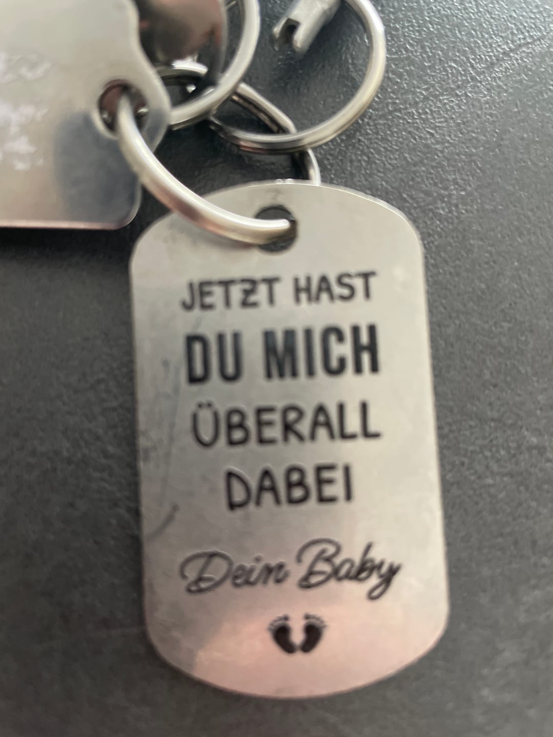 Customer photo review of Ultraschall - Personalisierter Metall-Schlüsselanhänger