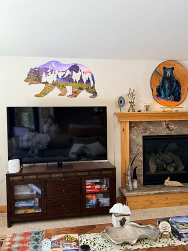 Customer photo review of Limited Edition Glacier National Park Bear - Metal Wall Art